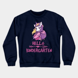 First day of kindergarten sign Crewneck Sweatshirt